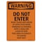 Signmission OSHA Warning Sign, 18" Height, Rigid Plastic, Do Not Enter Many Years Ago Areas, Portrait OS-WS-P-1218-V-13078 - alternate 1